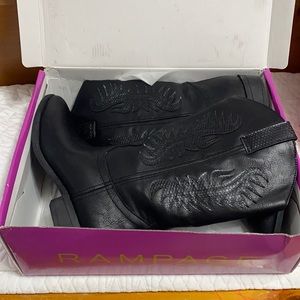 Rampage cute black cowboy boots!